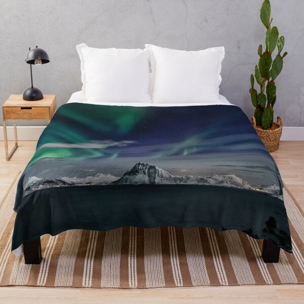 Item preview, phenomenon northern lights skies above the sea at night designed and sold by ImRotem.