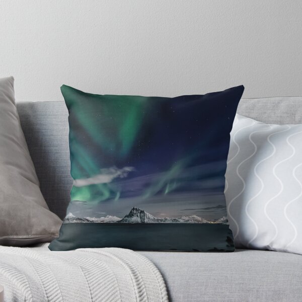Item preview, phenomenon northern lights skies above the sea at night designed and sold by ImRotem.
