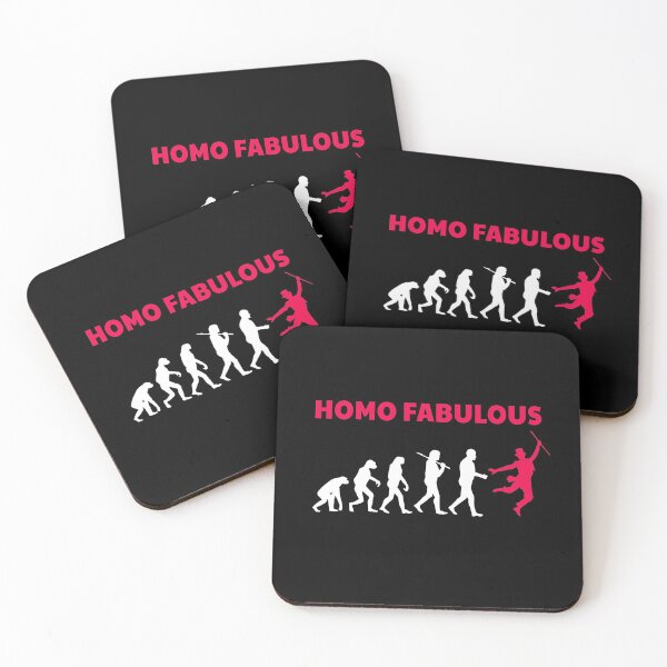 Item preview, Homo Fabulous Funny Evolution Parody Dancing Quote designed and sold by sillyquestions.