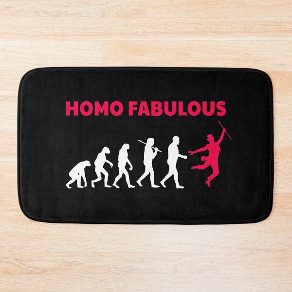 Item preview, Homo Fabulous Funny Evolution Parody Dancing Quote designed and sold by sillyquestions.