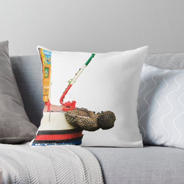 Stern and Tiller Throw Pillow