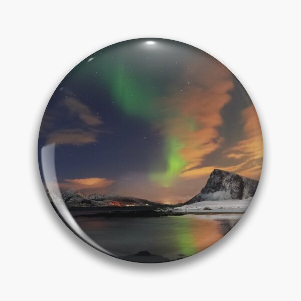 Item preview, magnetic orange skies mixed with northern lights designed and sold by ImRotem.