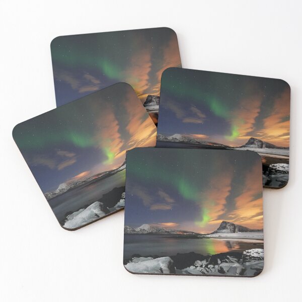 Item preview, magnetic orange skies mixed with northern lights designed and sold by ImRotem.