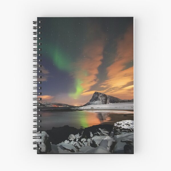 Item preview, magnetic orange skies mixed with northern lights designed and sold by ImRotem.