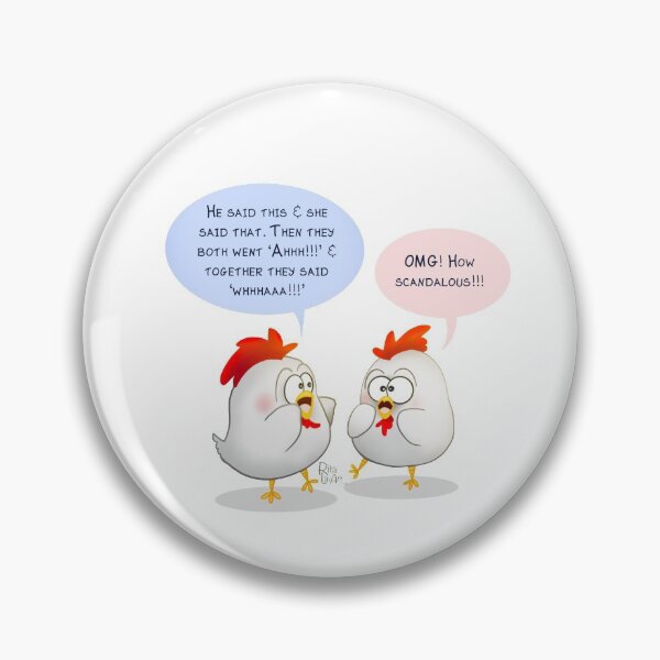 Item preview, Gossiping Chooks designed and sold by RitaLaiArt.