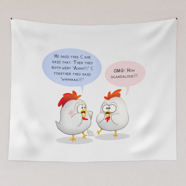 Item preview, Gossiping Chooks designed and sold by RitaLaiArt.