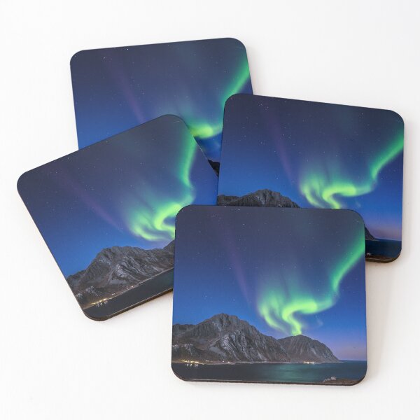 Item preview, trail of northern lights in the sky of norway designed and sold by ImRotem.