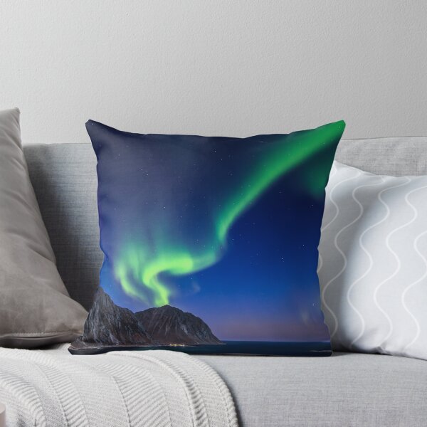 Item preview, trail of northern lights in the sky of norway designed and sold by ImRotem.