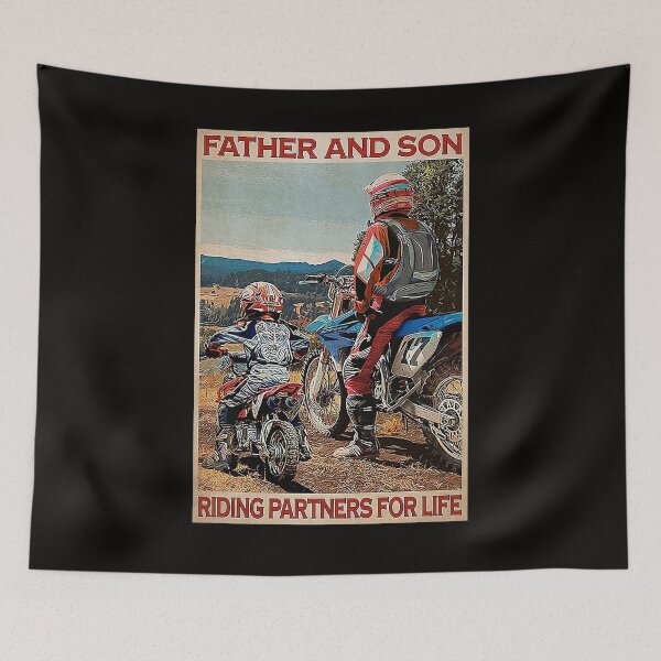 Item preview, Motorcycle - Father and son riding partners for life designed and sold by cevyl49.