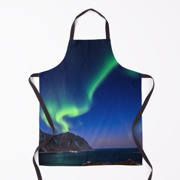 Item preview, trail of northern lights in the sky of norway designed and sold by ImRotem.