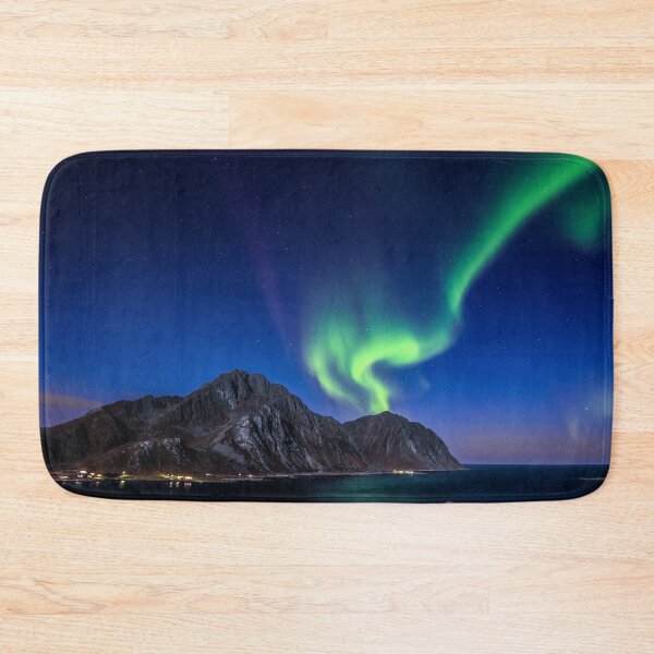 Item preview, trail of northern lights in the sky of norway designed and sold by ImRotem.
