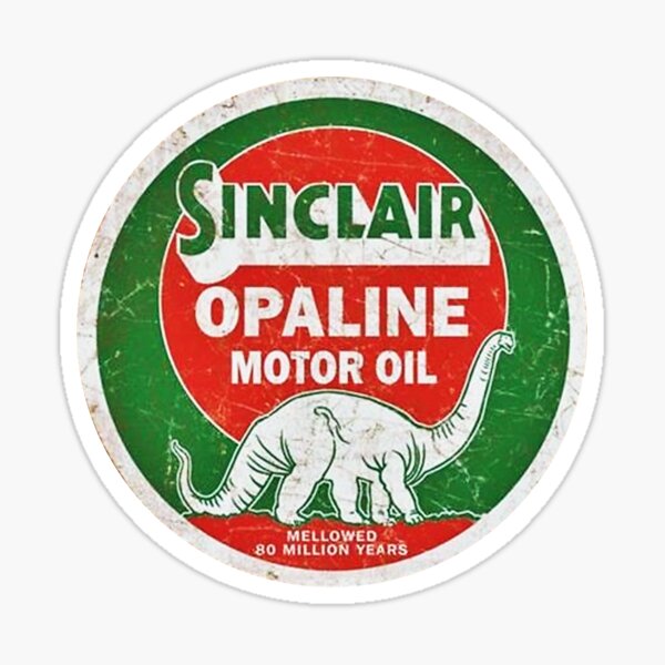SINC-4 3" SINCLAIR GASOLINE DECALS GAS AND OIL 