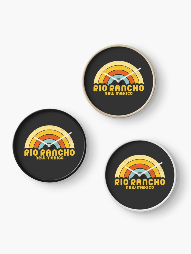Thumbnail 3 of 4, Clock, Retro Rio Rancho New Mexico designed and sold by dk80.