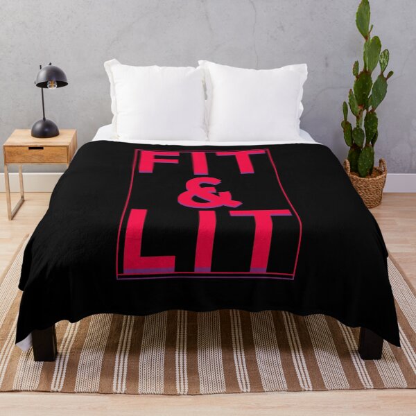 Item preview, Fit Lit Cool Girl Aesthetic Style Trendy Fitness Lifestyle Quote designed and sold by sillyquestions.