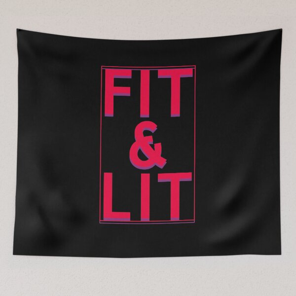 Item preview, Fit Lit Cool Girl Aesthetic Style Trendy Fitness Lifestyle Quote designed and sold by sillyquestions.