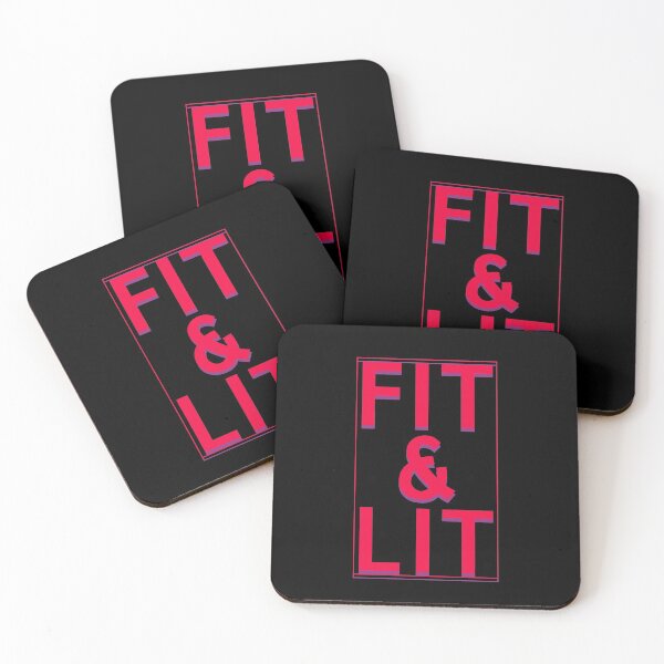 Item preview, Fit Lit Cool Girl Aesthetic Style Trendy Fitness Lifestyle Quote designed and sold by sillyquestions.