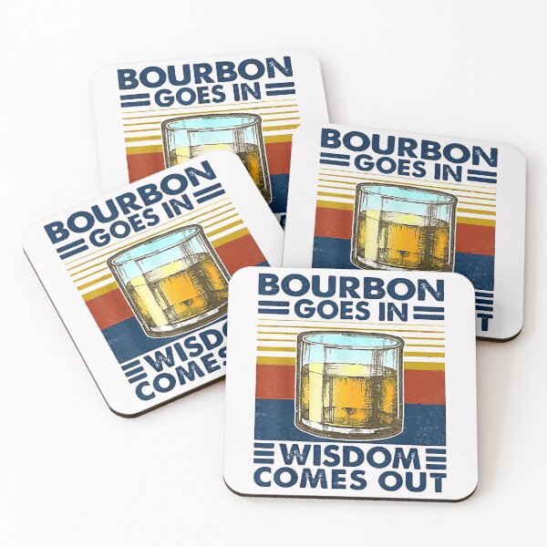 Item preview, Bourbon Goes In Wisdom Comes Out Retro Vintage T-Shirt designed and sold by Lukifo-Driven.