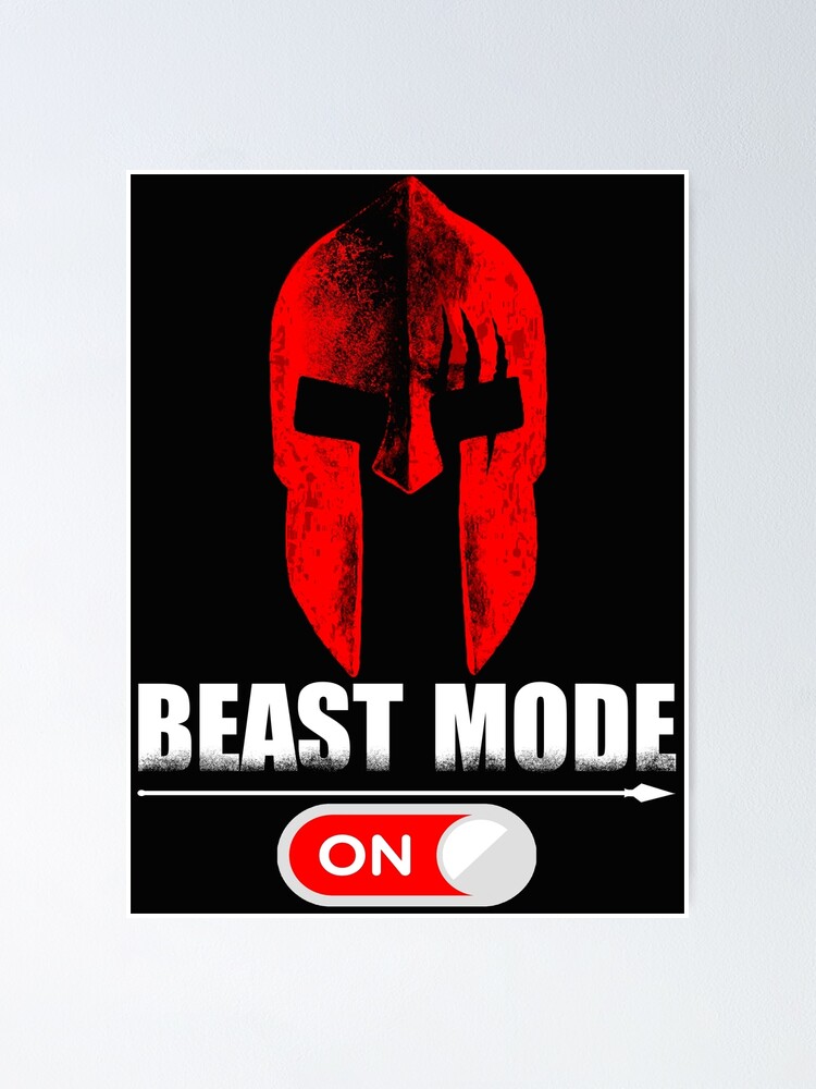 Spartan Beast Mode On Gift Poster