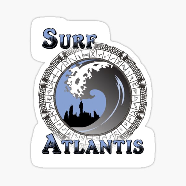 Surf Atlantis Sticker