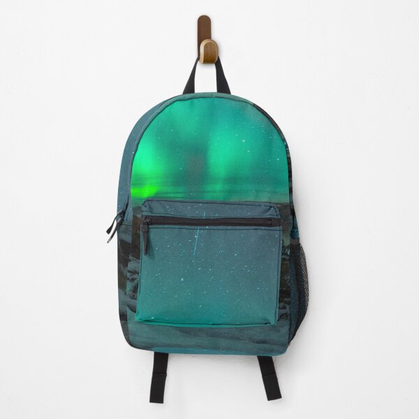 Item preview, northern lights trail above snowed mountain mixed with the stars designed and sold by ImRotem.