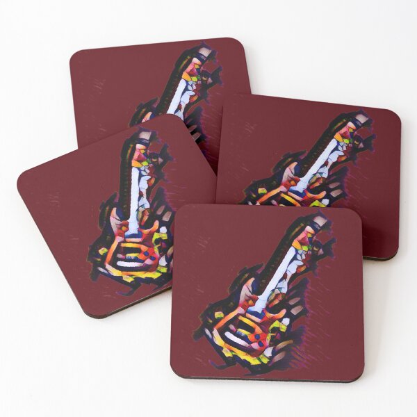 Item preview, Guitar Abstract Cubist Art  designed and sold by DesignsofNote.