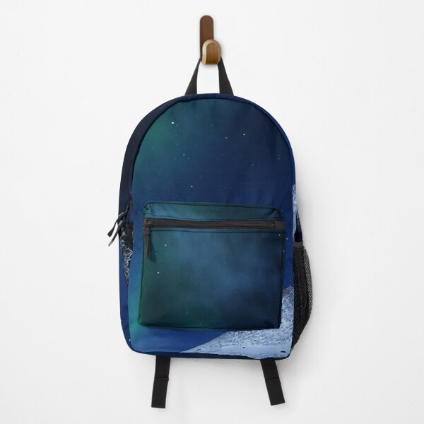 Item preview, northern lights trail above snowed mountain designed and sold by ImRotem.