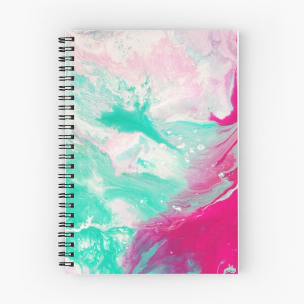 Aperçu de l'œuvre résumé aquarelle rouge et cyan créée et vendue par LKWDesigns.
