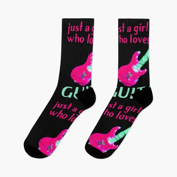Item preview, Just a Girl who Loves Guitar  designed and sold by DesignsofNote.