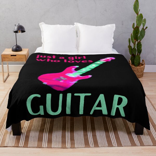 Item preview, Just a Girl who Loves Guitar designed and sold by DesignsofNote.