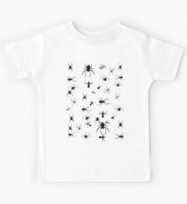 Creepy Spiders Pattern Kids Tee