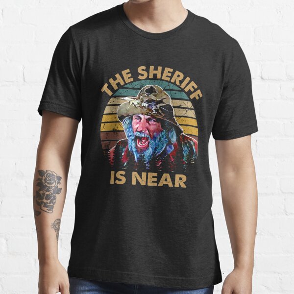 The sheriff is near blazing art saddles do it vintage gift for fans Essential T-Shirt