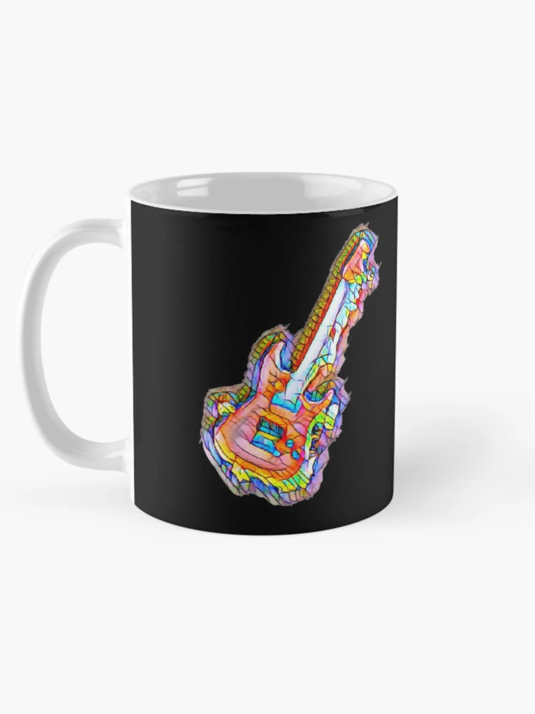 Thumbnail 5 of 6, Coffee Mug, Abstract Stained Glass Guitar designed and sold by DesignsofNote.