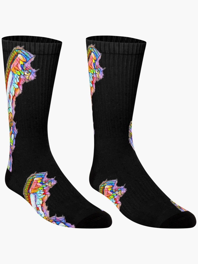 Thumbnail 3 of 5, Socks, Abstract Stained Glass Guitar designed and sold by DesignsofNote.