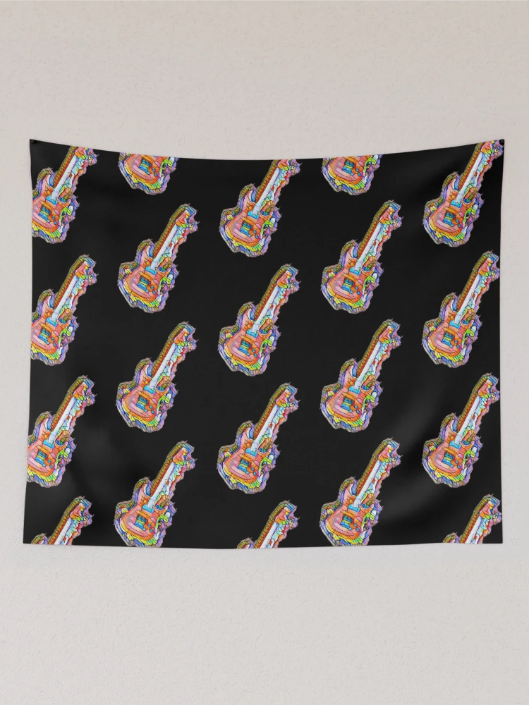 Thumbnail 2 of 3, Tapestry, Abstract Stained Glass Guitar designed and sold by DesignsofNote.