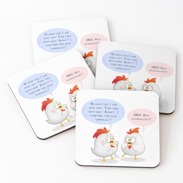 Item preview, Gossiping Chooks designed and sold by RitaLaiArt.