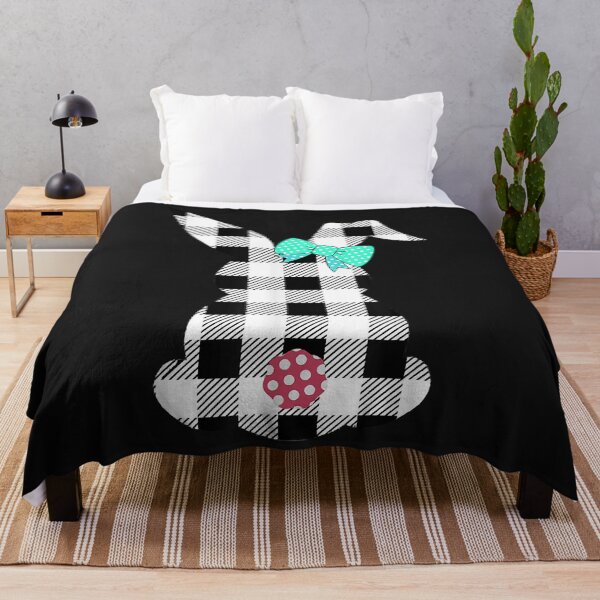 Item preview, Easter Bunny Black and White Plaid Rabbit Happy Egg Hunt T-Shirt designed and sold by Lukifo-Proper.