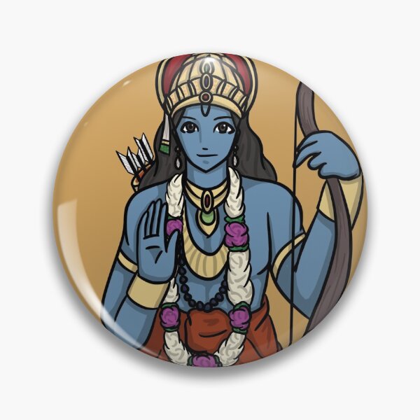Item preview, Hindu god lord rama for ram navami designed and sold by HeatherPhn.