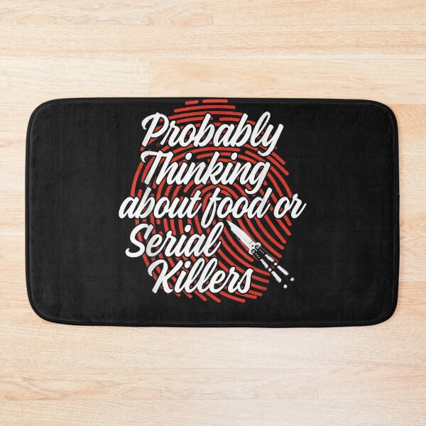 Item preview, Funny True Crime Probably Thinking About Food Serial Killers T-Shirt designed and sold by Lukifo-Proper.