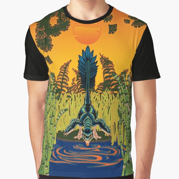 Troodon in the Rushes Graphic T-Shirt