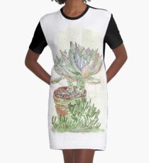 Graptoveria "Fred Ives" Graphic T-Shirt Dress
