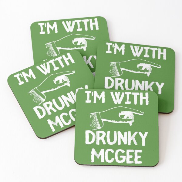 Item preview, I'm With Drunky Mcgee Funny Couples St Patricks Day T-Shirt designed and sold by Lukifo-Proper.