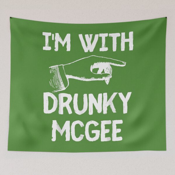 Item preview, I'm With Drunky Mcgee Funny Couples St Patricks Day T-Shirt designed and sold by Lukifo-Proper.