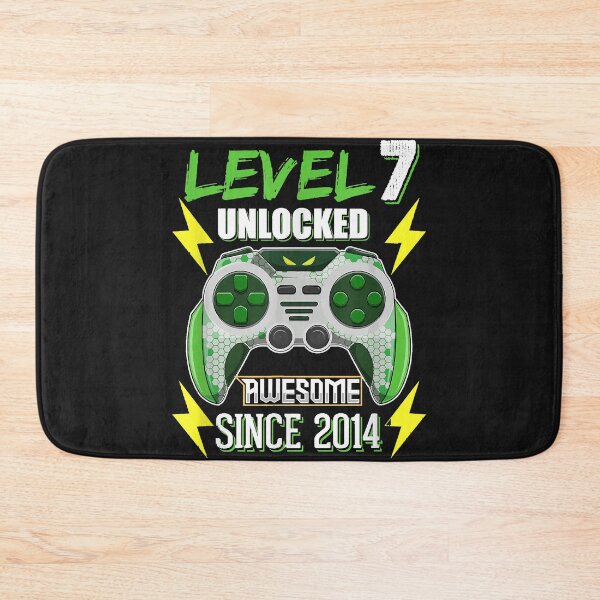 Item preview, Level 7 Unlocked Awesome Since 2014 Video Game Birthday Boy T-Shirt designed and sold by Lukifo-Proper.