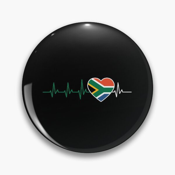 Item preview, HEARTBEAT SOUTH AFRICA AFRICA ECG FLAG GIFT IDEA designed and sold by don1337.