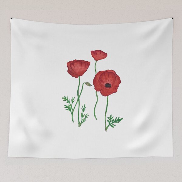 Item preview, Watercolor poppy design designed and sold by muffinstandd.