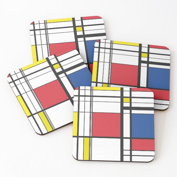 Item preview, Mondrian Style - soft textured pattern 04 designed and sold by vortexatelier.