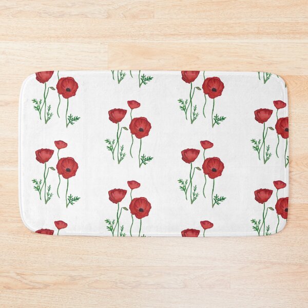 Item preview, Watercolor poppy pattern design designed and sold by muffinstandd.
