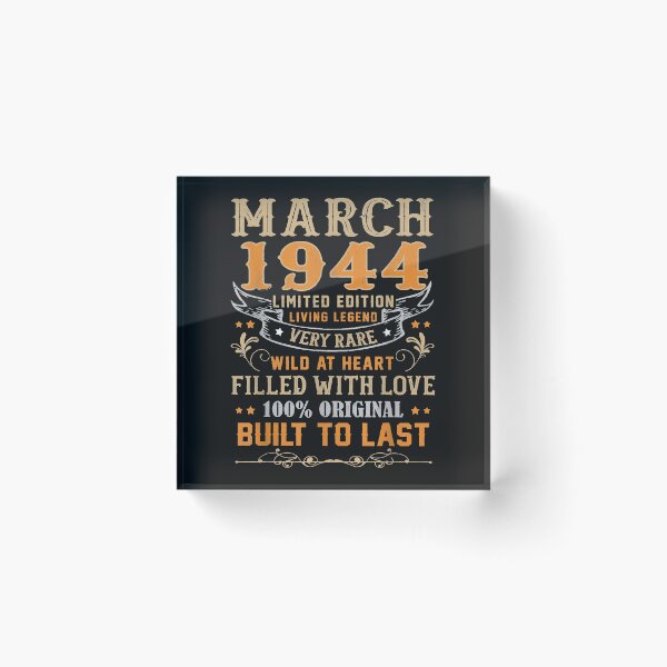 Item preview, March 1944 Shirt 77 Years Old 77th Birthday Gifts T-Shirt designed and sold by Lukifo-Proper.