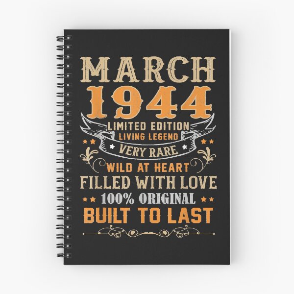 Item preview, March 1944 Shirt 77 Years Old 77th Birthday Gifts T-Shirt designed and sold by Lukifo-Proper.