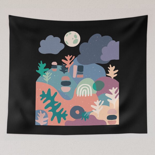 Item preview, Abstarct Mountains,Quirky Landscape, Wild Camping designed and sold by zanybay.